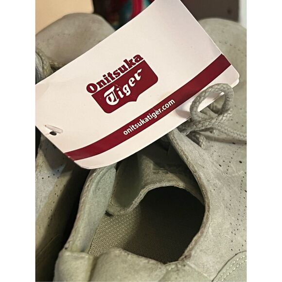 NWT Onitsuka Tiger Samsara Mens Green Suede Lifestyle Sneakers Shoes Size 8-41.5 - Picture 7 of 8